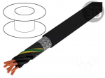 Wire | JZ-500-C | 7G0,75mm2 | tinned copper braid | PVC | black