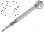 Wire: coaxial | SKT178/50 | stranded | Cu | TPE | black | 100m | 2.8mm