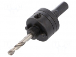 Hole saw adapter | &Oslash;: 11mm | 1/4" (6,3mm)