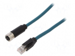 Cable: for sensors/automation | PIN: 8 | female | X code-ProfiNET