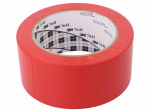 Tape: marking | red | L: 33m | W: 50mm | V: self-adhesive