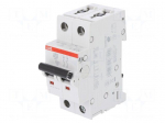Circuit breaker | 400VAC | Inom: 32A | Poles: 2 | DIN | Charact: B | 6kA