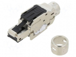 Connector: RJ45 | plug | PIN: 4 | Cat: 5 | shielded | 8p4c | &Oslash;cable: 4.5&divide;9mm