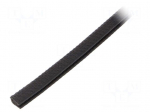 Hole and edge shield | PVC | L: 10m | black | H: 11.4mm | W: 9mm
