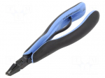 Pliers | cutting,precision,oblique,elongated | ESD | 143mm