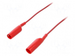 Test lead | 70VDC | 33VAC | 5A | both sides,crocodile clip | red | AL-B