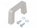 Holder | aluminium | grey | H: 40mm | L: 69mm | W: 12.2mm | handle