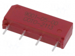 Relay: reed switch | SPST-NO | Ucoil: 5VDC | 0.5A | max.200VDC | 10W