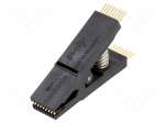 Test clip | black | gold-plated | SO16,SOIC16,SOJ16 | 5mm | max.150&deg;C