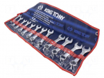 Wrench-set | combination spanner | short | 12pcs.