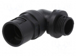 90&deg; angled connector | polyamide | HSSV | Application: for braids