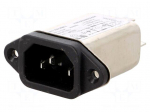 Connector: AC supply | socket | male | Inom: 3A | Ir: 0.5mA | 250VAC