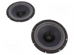 Car loudspeakers | one-way | 165mm | 60W | 60&divide;18000Hz | 4&Omega; | 90dB | 2pcs.