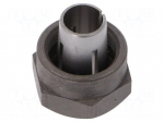 Collet | steel | 8mm | with flange nut | &Oslash;hole: 8mm | hexagonal