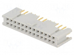 Connector: IDC | socket | female | PIN: 26 | straight | 3A | THT | 2.54mm
