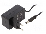 Power supply: switching | mains,plug-in | 5VDC | 3A | 15W | Out: 5,5/2,1