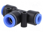 Push-in fitting | reductive,T-tap splitter | -0.95&divide;15bar | PBT