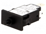 Circuit breaker | Urated: 240VAC | 48VDC | 12A | SPST | Poles: 1 | SNAP-IN