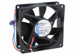Fan: DC | axial | 24VDC | 80x80x25mm | 78m3/h | 37dBA | ball | 3600rpm | IP68