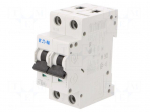 Circuit breaker | 230/400VAC | Inom: 20A | Poles: 2 | Charact: B | 15kA