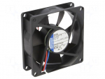 Fan: DC | axial | 12VDC | 80x80x25.4mm | 79m3/h | 37dBA | ball | 3600rpm