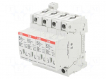 Surge arrester | Type 1+2 | Poles: 4 | In 8/20us: 80kA | -40&divide;80&deg;C | IP20