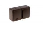swich BETA, 2 module,  single, stairs, with socket