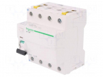 RCD breaker | Inom: 63A | Ires: 30mA | Poles: 4 | 400VAC | IP20 | 1&divide;25mm2