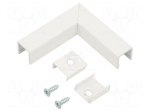 Connector 90&deg; | white | aluminium | SMART10
