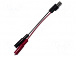 Test lead | BNC socket,crocodile clip x2 | Urated: 300V | Len: 0.1m