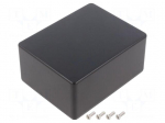 Enclosure: multipurpose | X: 89mm | Y: 114mm | Z: 55mm | aluminium | black