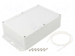 Enclosure: multipurpose | X: 140mm | Y: 210mm | Z: 60mm | ZP | ABS | gasket