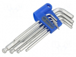 Wrench: hex key-set | inch | 9pcs.