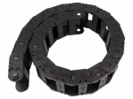 Cable chain | 2500 | Bend.rad: 125mm | L: 1012mm | Int.height: 25mm