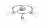 PHILIPS Burlap plate/spiral nickel 3x40W 230V gaismeklis