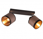 Trio-Lighting Davos 2-pc E14 matt black/greige virziena gaismeklis