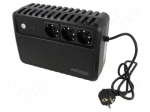 Power supply: UPS | with strip | 480W | 800VA | 220V | Schuko x3 | 8Ah