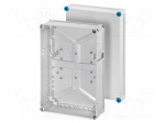 Enclosure: multipurpose | X: 300mm | Y: 450mm | Z: 170mm | polycarbonate