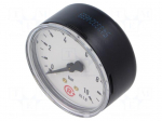 Manometer | 0&divide;10bar | rear connection | Thread: G 1/8" | 40mm | steel