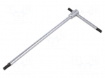 Wrench: hex key | HEX 5mm | Overall len: 195mm | Kind of handle: T