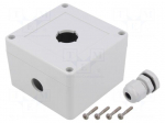 Enclosure: for remote controller | 22mm | X: 90mm | Y: 90mm | Z: 60mm