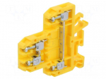 Splice terminal: rail | 32A | 690V | screw terminal | yellow | 0.5&divide;4mm2