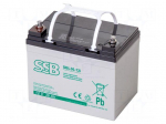 Re-battery: acid-lead | 12V | 36Ah | AGM | 192x130x168mm