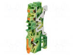 Splice terminal: rail | 2102 | 24A | 800V | push-in | yellow-green
