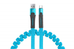 Tahvelarvutid ja tarvikud // USB kaablid // Kabel usb usb-c sprężynujący 1.2 m uc-14 amio-02531