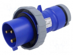 Connector: AC supply 3-phase | plug | male | power supply | 32A | IP&S
