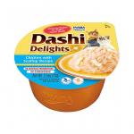 INABA Dashi Delights Chicken with scallop in broth - cat treats - 70g