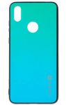 Back panel cover Evelatus Huawei Y7 2019 Gradient Glass Case 6 Lagoon