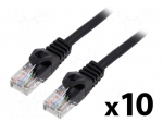 Patch cord | U/UTP | Cat: 5e | RJ45 plug,both sides | stranded | CCA