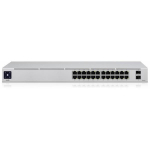 Server - Other Accessories UBIQUITI  &Scaron;akotuvas  Networks  USW-Pro-24-POE 24-port + 2xSFP+ 10 Gigabit Switch 16x PoE+ 8x POE++